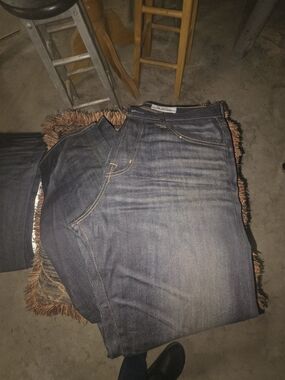 Adriano Goldschmied Dark Wash Denim Jeans - Faded Detail 32x30